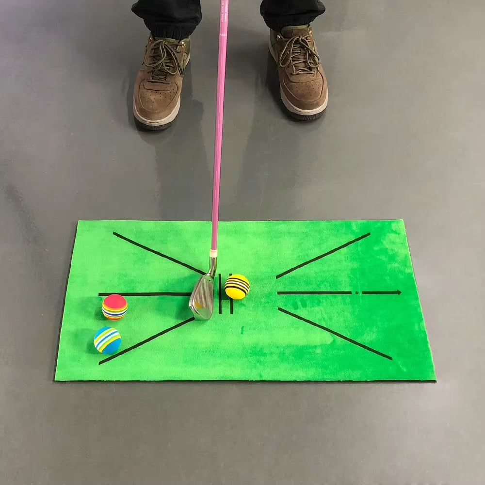 Golf Swing Trainer Chipping Net Golf Training Aids Indoor Outdoor Foldable Chipping Pitching Cages Hitting Mat