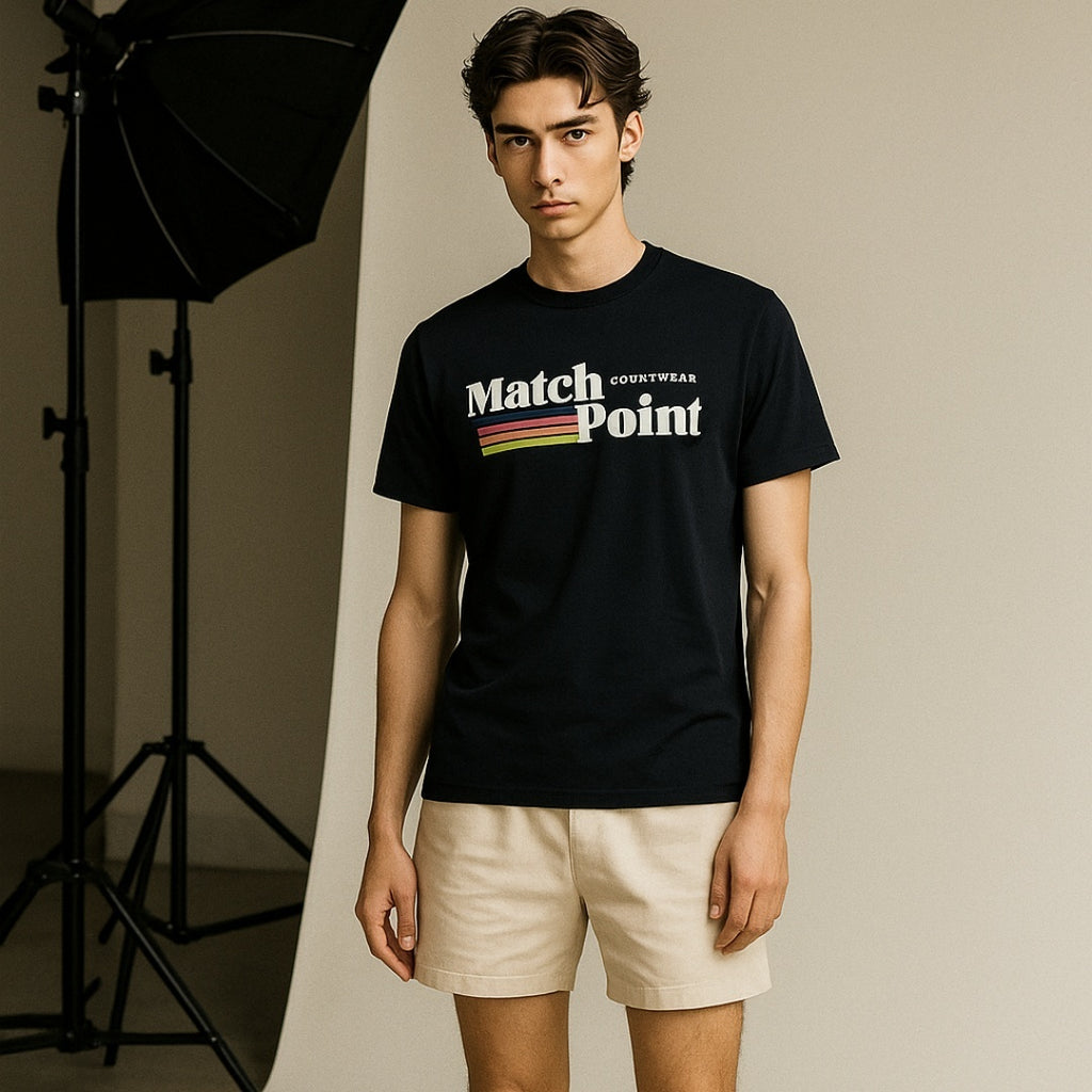 Men's Casual 3D Digital Printed Round Neck Short Sleeve