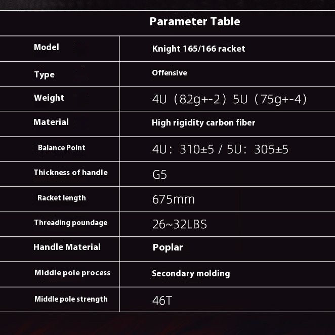 All Carbon Durable Ultra Light Badminton Racket