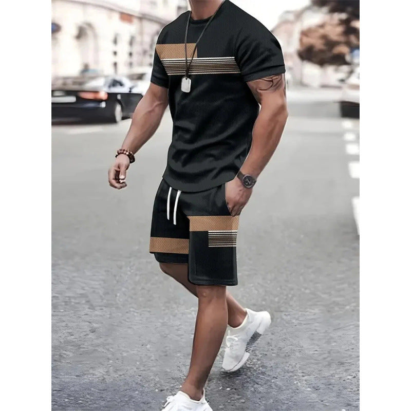 Sports Short-sleeved T-shirt Suit Two-piece Outdoor